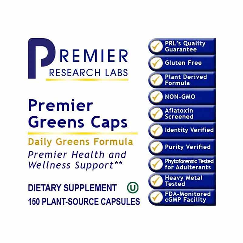 Greens Caps Greens Formula, by Premier Research Labs, image #2