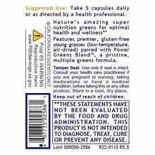 Greens Caps Greens Formula, by Premier Research Labs, image #3