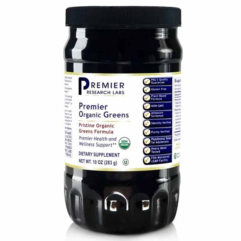 Organic Greens Powder Greens Formula, by Premier Research Labs
