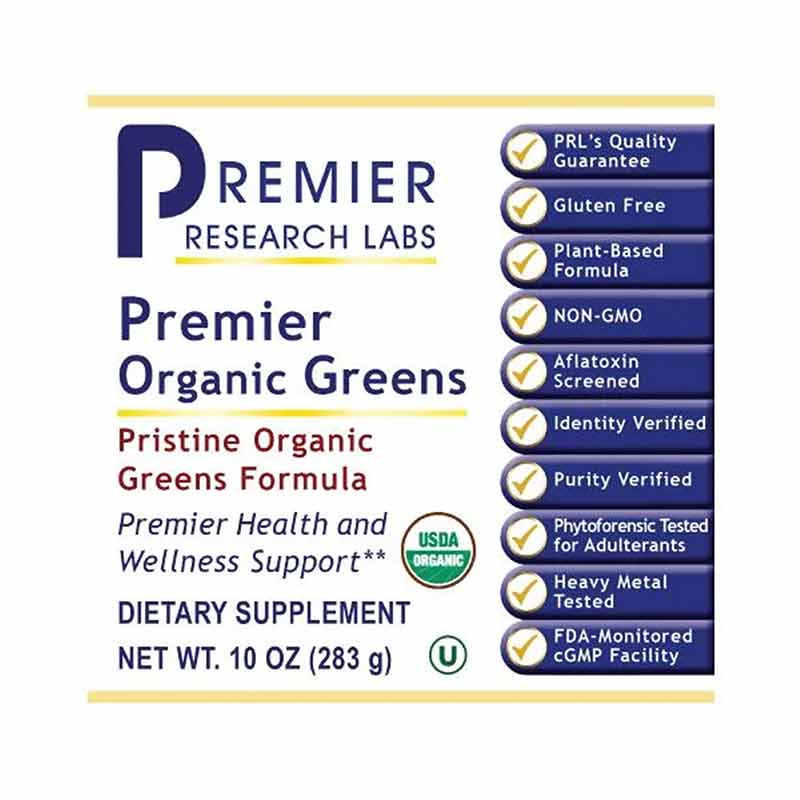 Organic Greens Powder Greens Formula, by Premier Research Labs, image #2