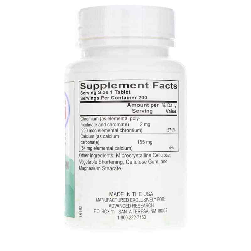 GTF Chromium 200 Mcg, by Advanced Research, image #2