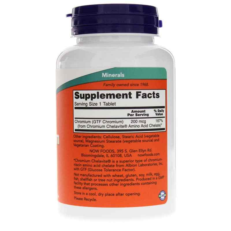 GTF Chromium 200 Mcg, by NOW Foods, image #2