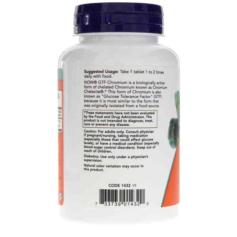 GTF Chromium 200 Mcg, by NOW Foods, image #3