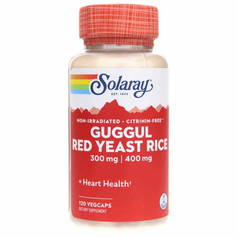 Guggul & Red Yeast Rice, 120 Veg Capsules, by Solaray
