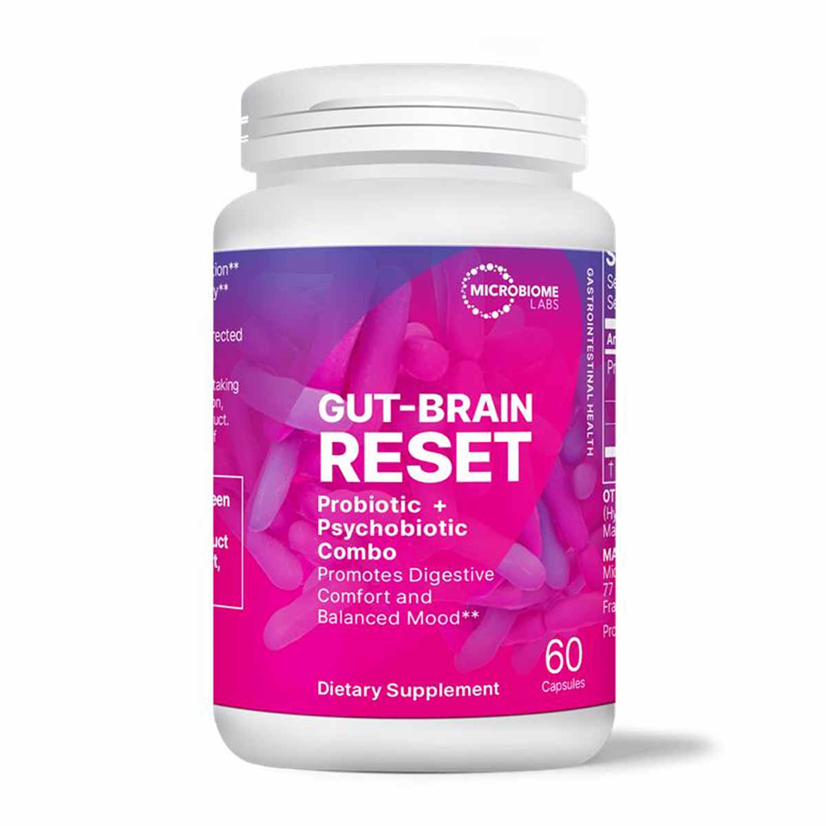 Gut-Brain Reset, 60 Capsules, by Microbiome Labs
