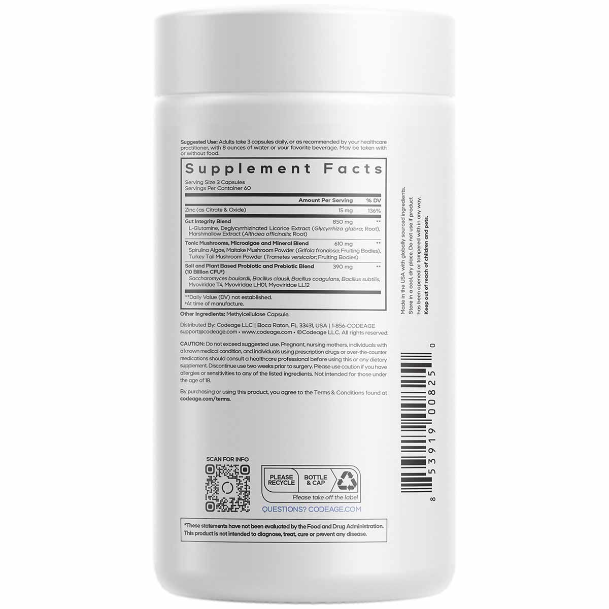 Gut Health Formula, by Codeage