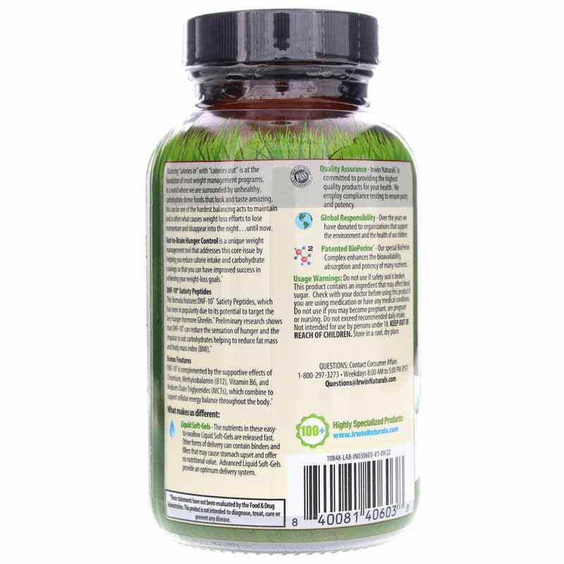 Gut-to-Brain Hunger Control, by Irwin Naturals, image #3