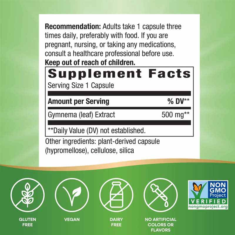 Gymnema Premium Extract, by Natures Way, image #3