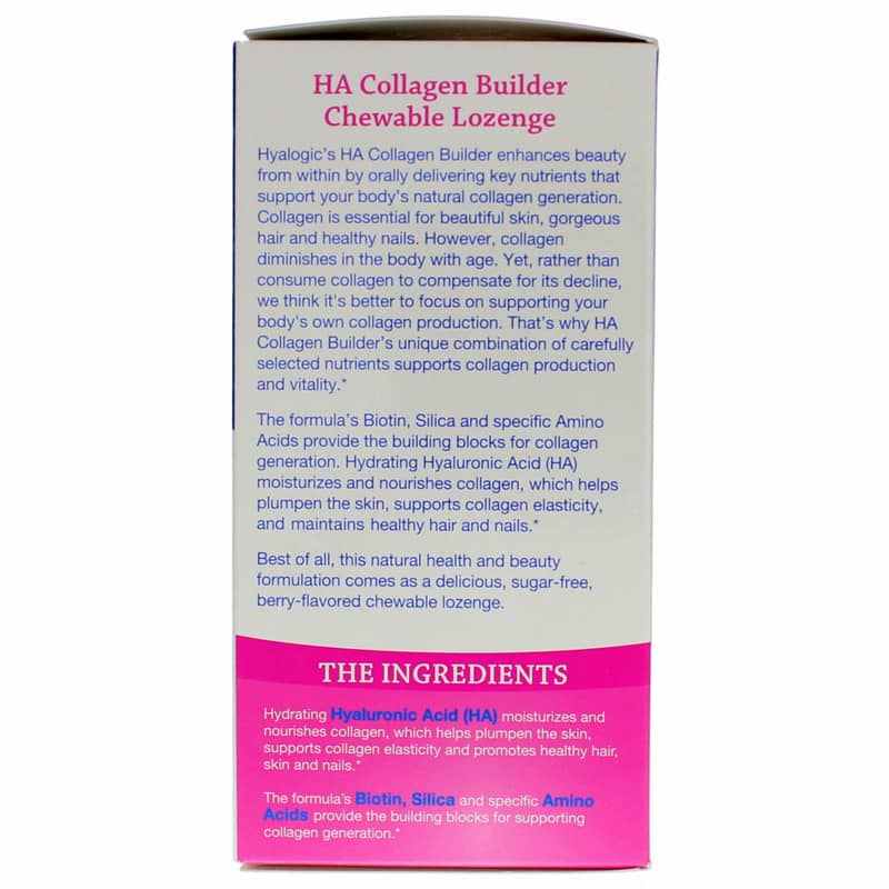 HA Collagen Builder Lozenge for Hair Skin & Nails, by Hyalogic, image #3