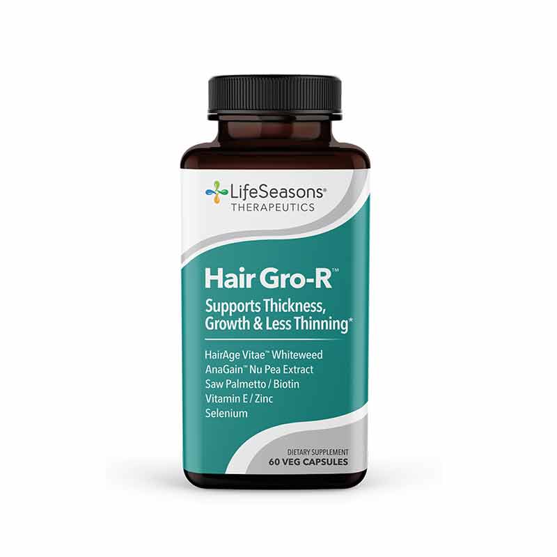 Hair Gro-R, 60 Veg Capsules, by LifeSeasons