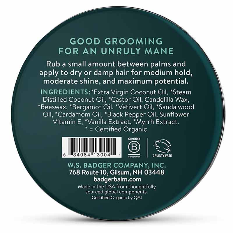 Hair Pomade Bergamot & Vetivert, by Badger, image #2