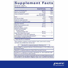 Supplement Facts label for Hair/Skin/Nails Ultra showing vitamins, minerals, and botanical ingredients per serving.