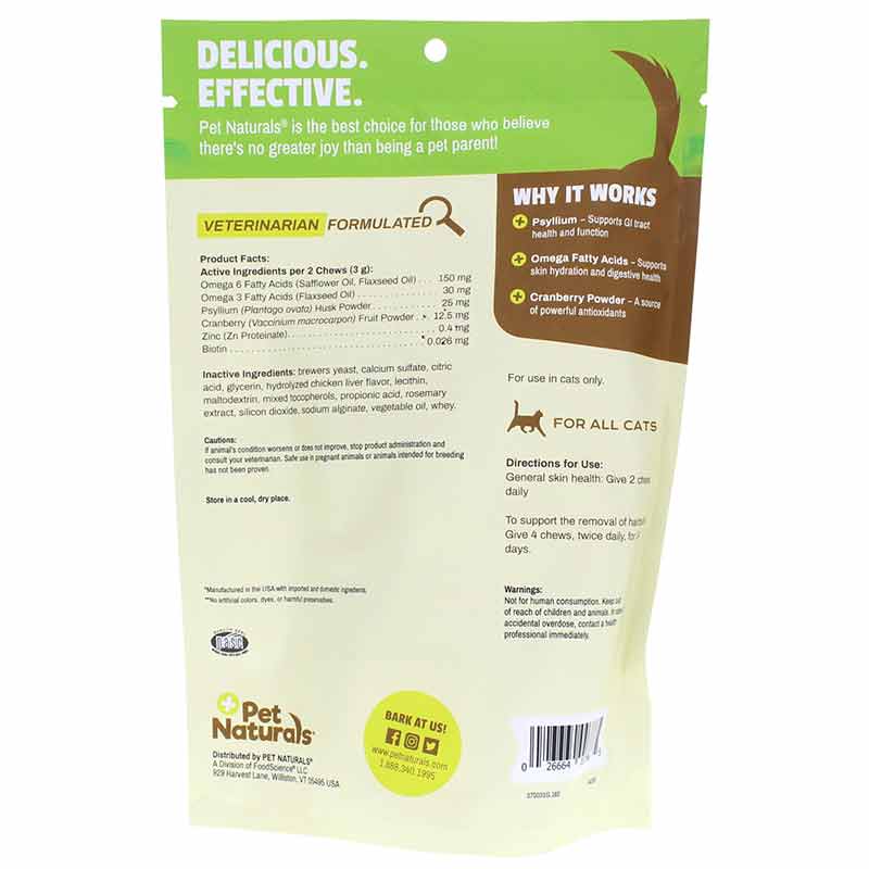 Hairball for Cats of All Sizes, 160 Chewables, by Pet Naturals Of Vermont, image #2