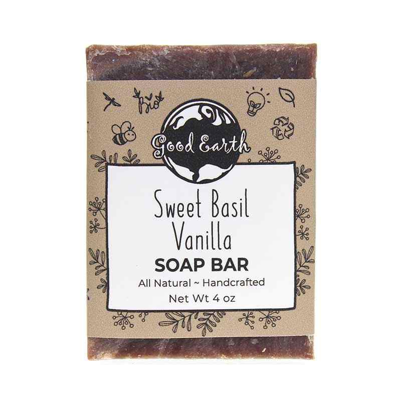 Handmade Soap Bar, Sweet Basil Vanilla, by Good Earth