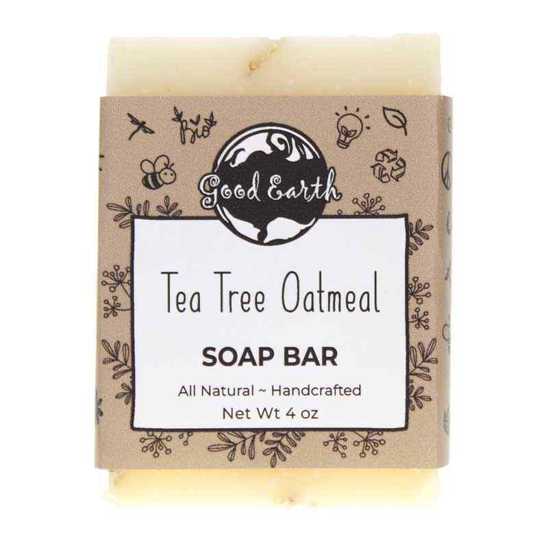 Handmade Soap Bar, Tea Tree Oatmeal, by Good Earth