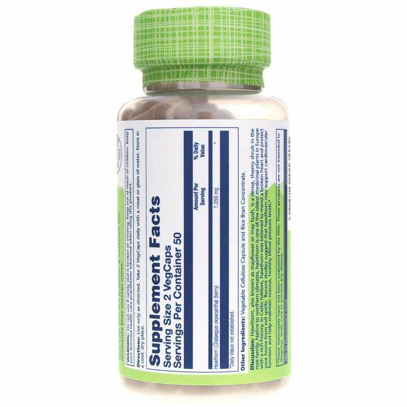 Hawthorn, 100 Veg Capsules, by Solaray, image #3