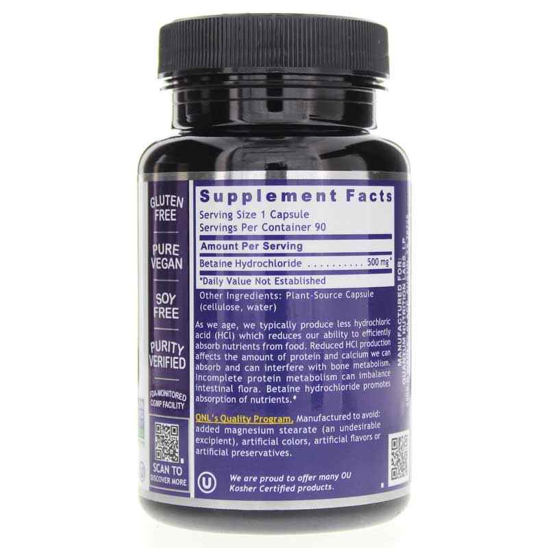 HCL, by Quantum Nutrition Labs, image #2