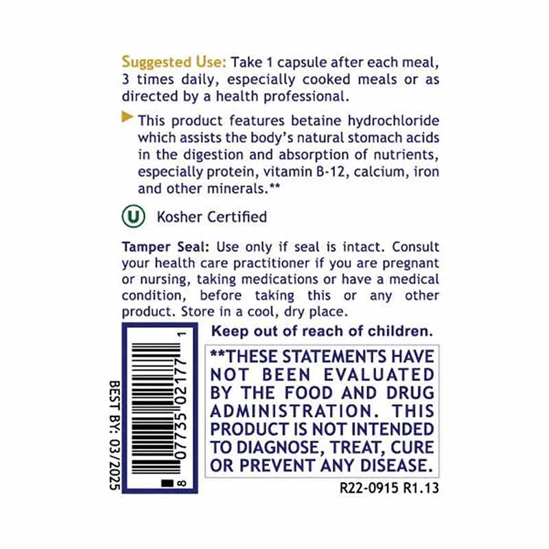 HCL Betaine Hydrochloride, by Premier Research Labs, image #4