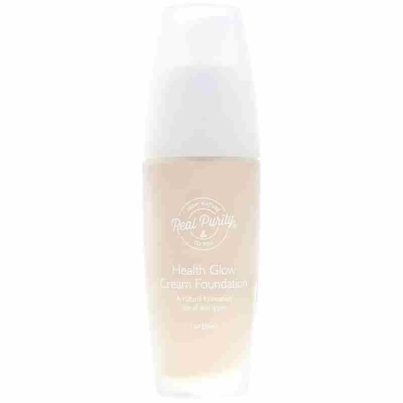 Health Glow Cream Foundation, Light Beige, by Real Purity
