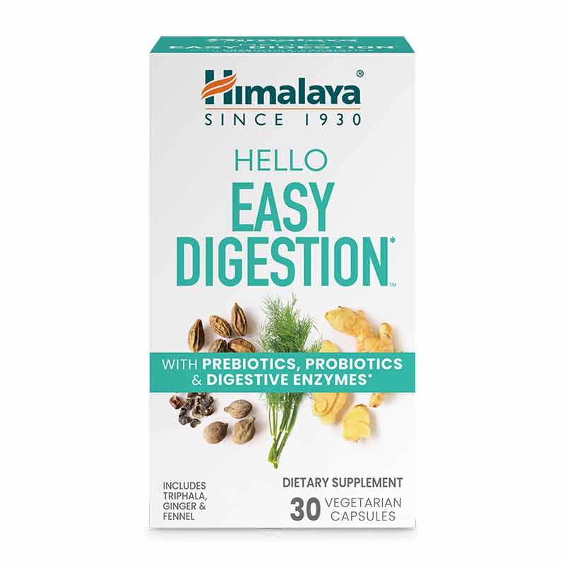 Hello Easy Digestion, 30 Vegetarian Capsules, by Himalaya, image #4