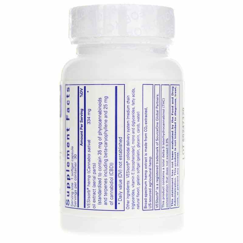 Hemp CBD VESIsorb, by Pure Encapsulations, image #2