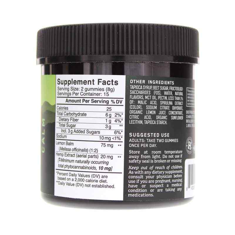 Hemp Extract-Infused Gummies Calm Lemon Lime Flavor, 30 Gummies, by Charlottes Web, image #2