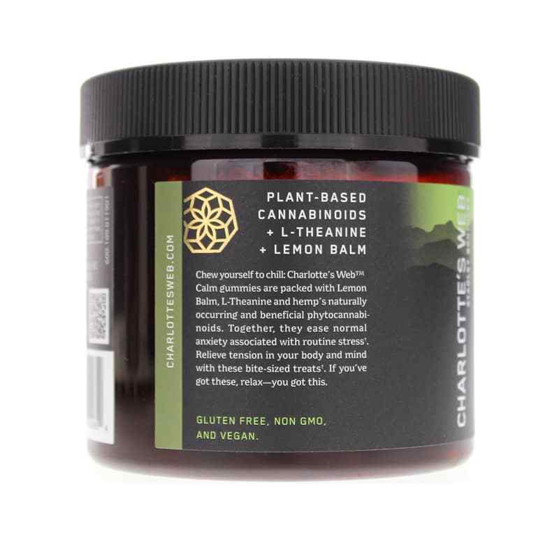 Hemp Extract-Infused Gummies Calm Lemon Lime Flavor, 60 Gummies, by Charlottes Web, image #3