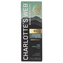 Hemp Extract Oil 60 Mg, Mint Chocolate, 1 Oz, by Charlottes Web