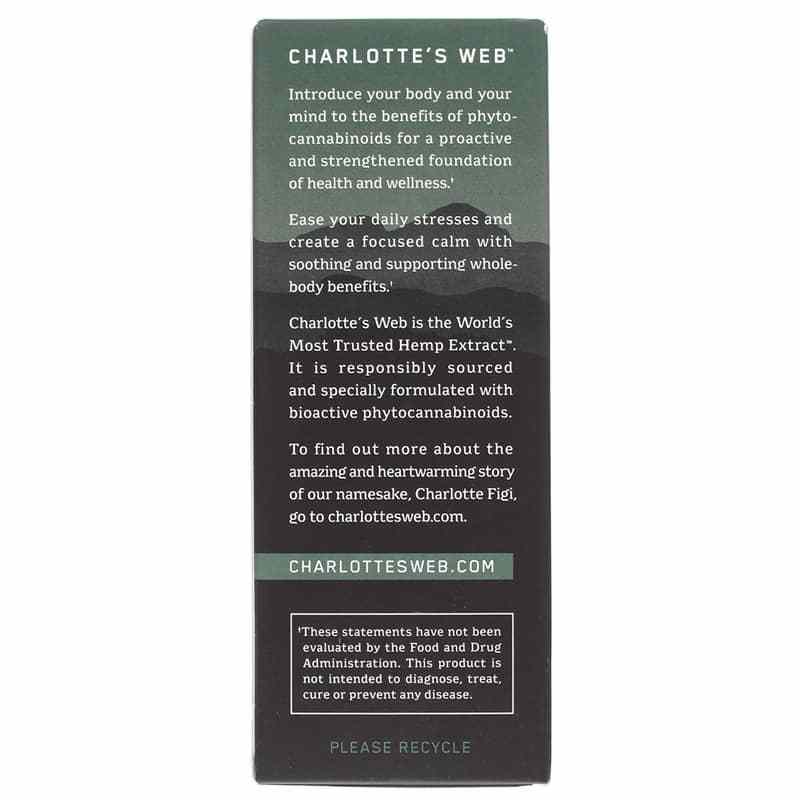 Hemp Extract Oil 60 Mg, Mint Chocolate, 3.38 Oz, by Charlottes Web, image #3