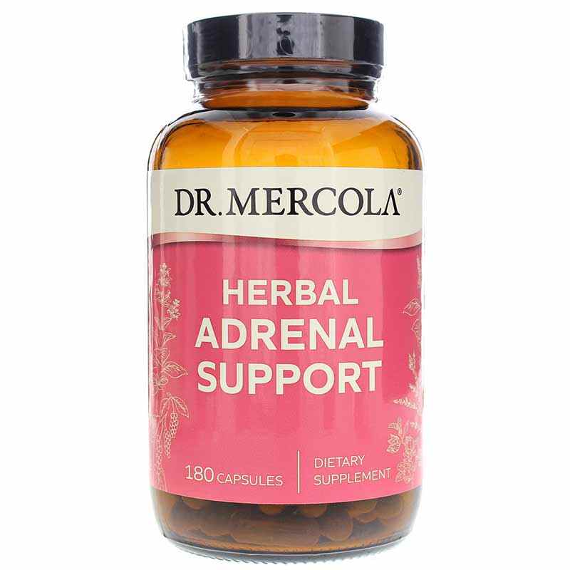 Herbal Adrenal Support, 180 Capsules, by Dr. Mercola