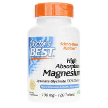 High Absorption Chelated Magnesium, 120 Tablets, by Doctors Best