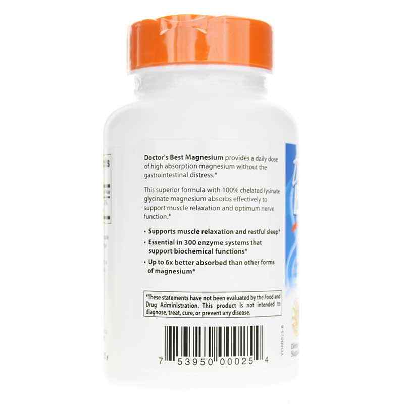 High Absorption Chelated Magnesium, 120 Tablets, by Doctors Best, image #3