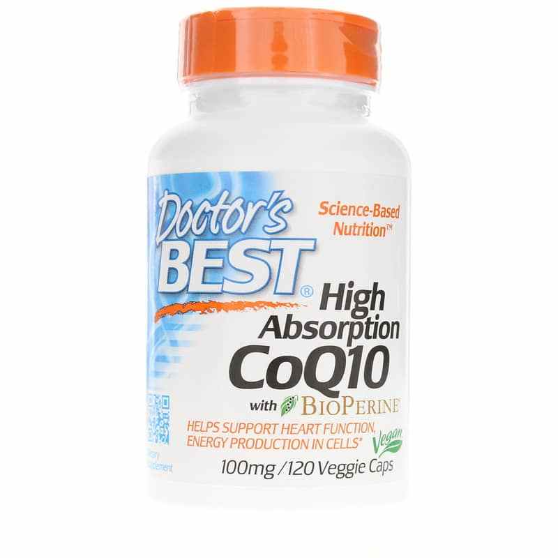 High Absorption CoQ10 100 Mg, 120 Veg Capsules, by Doctors Best