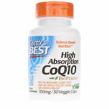 High Absorption CoQ10 100 Mg, 30 Veg Capsules, by Doctors Best