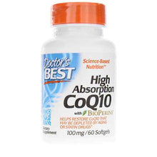 High Absorption CoQ10 100 Mg, 60 Softgels, by Doctors Best