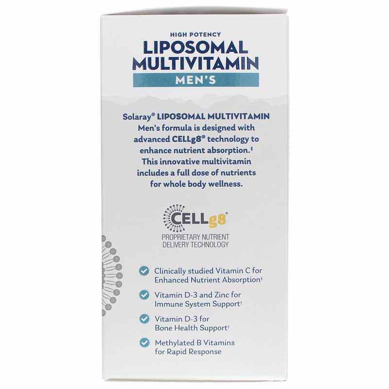 High Potency Liposomal Multivitamin Men's, 60 Veg Capsules, by Solaray, image #2
