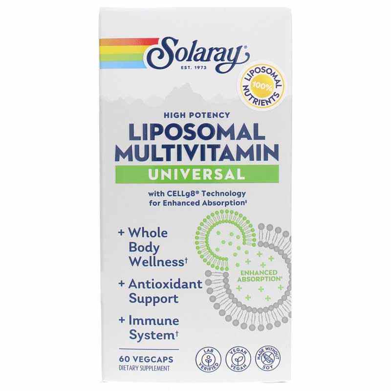 High Potency Liposomal Multivitamin Universal, 60 Veg Capsules, by Solaray