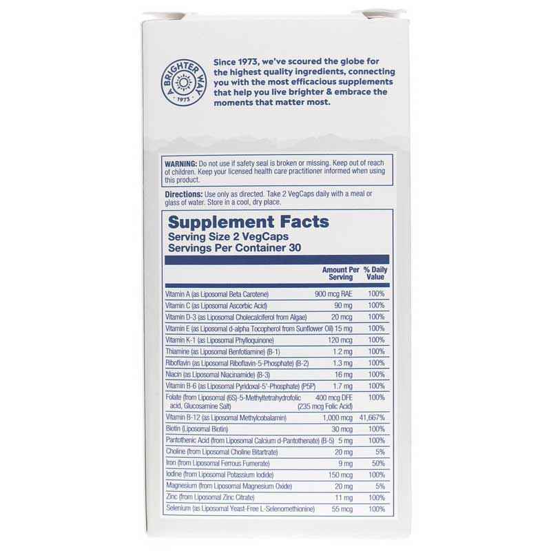 High Potency Liposomal Multivitamin Universal, 60 Veg Capsules, by Solaray, image #3