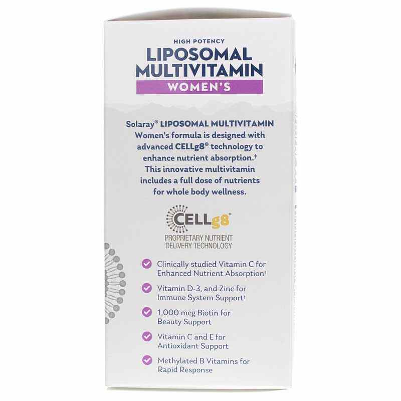 High Potency Liposomal Multivitamin Women's, 60 Veg Capsules, by Solaray, image #2
