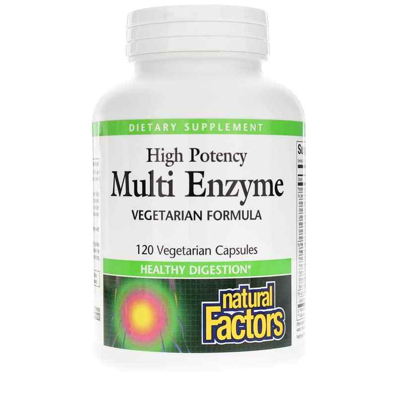 High Potency Multi Enzyme, 120 Veg Capsules, by Natural Factors