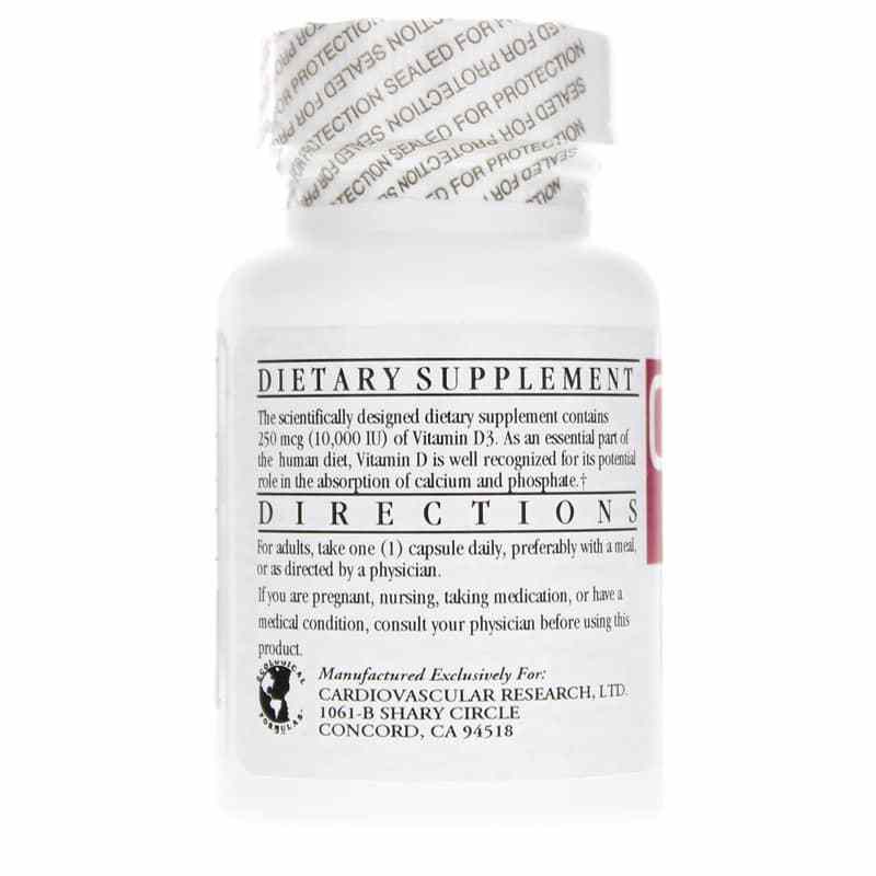High Potency Vitamin D3 10,000 IU, by Cardiovascular Research, image #3