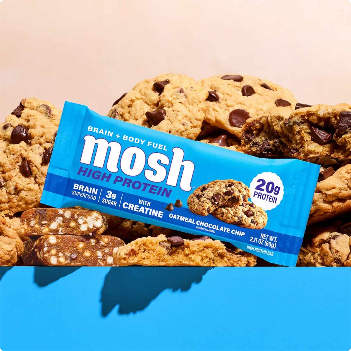 High Protein Bar + Creatine, by MOSH