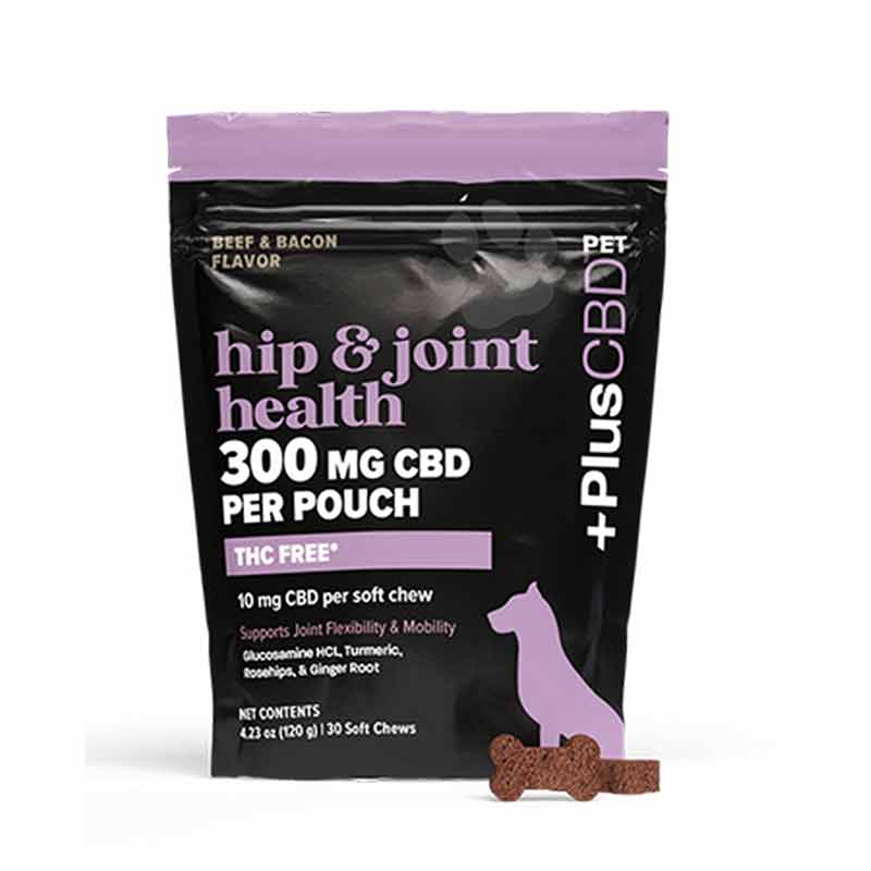 Hip & Joint Health CBD for Dogs, 30 Chews, by PlusCBD Oil