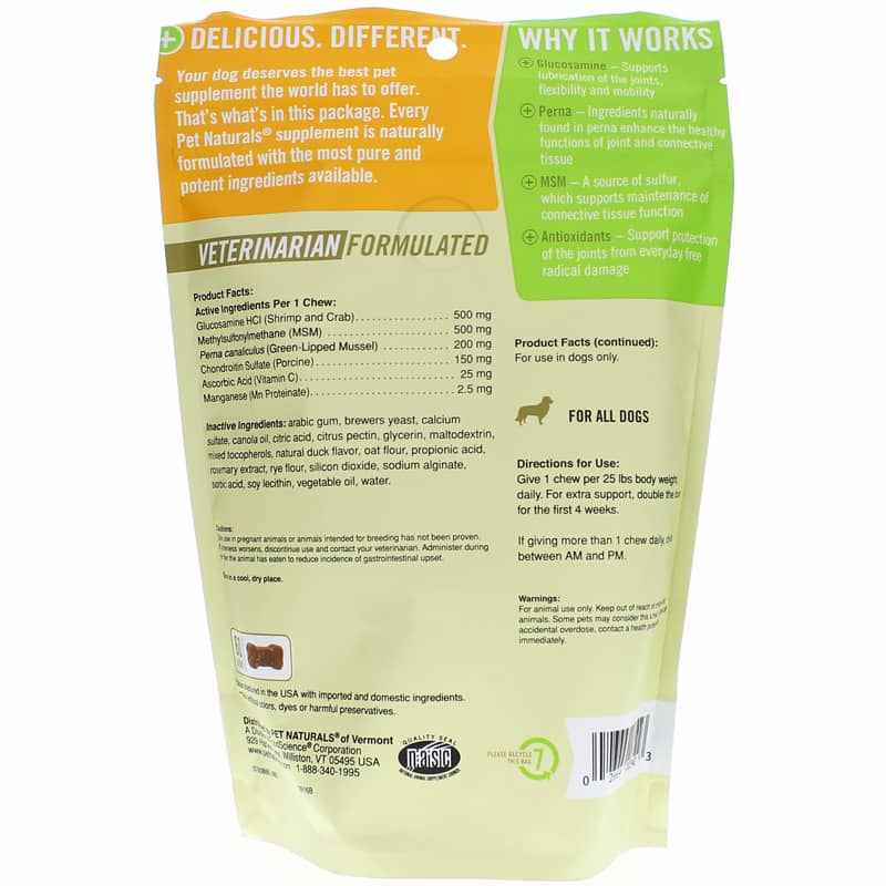 Hip & Joint Pro for Dogs of All Sizes, 60 Chewables, by Pet Naturals Of Vermont, image #2