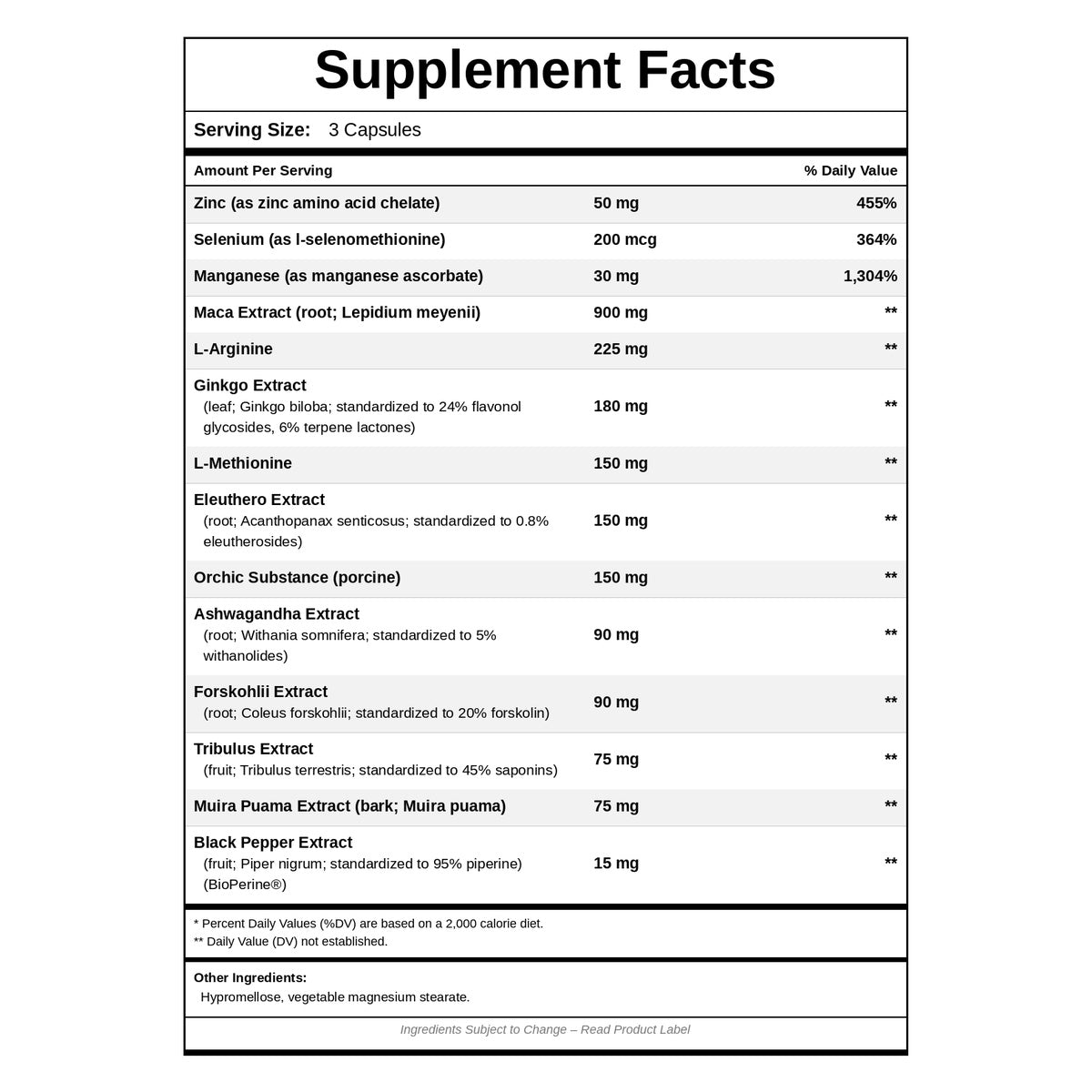 His Vitality Male Hormone Balance, 90 Capsules, by NutriDyn