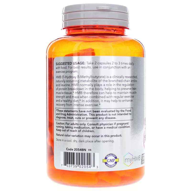 HMB 500 Mg Sports Recovery, by NOW Foods, image #3