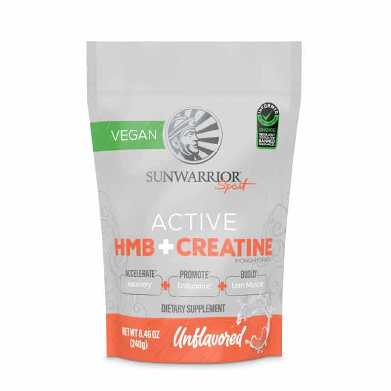 Active HMB+Creatine, Unflavored, 8.46 Oz, by Sunwarrior