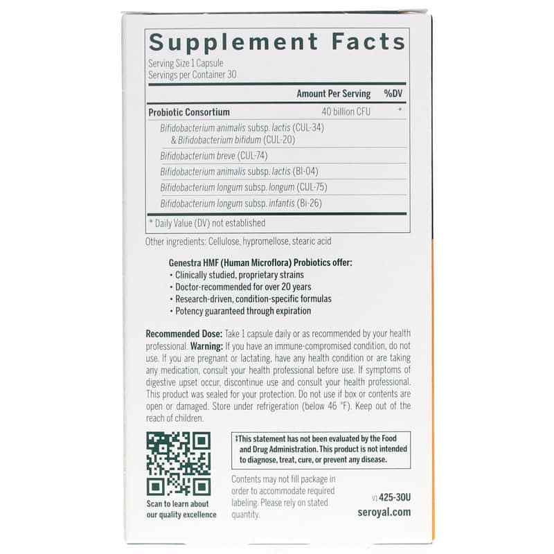 HMF Bifido Capsules Probiotic, by Genestra, image #2