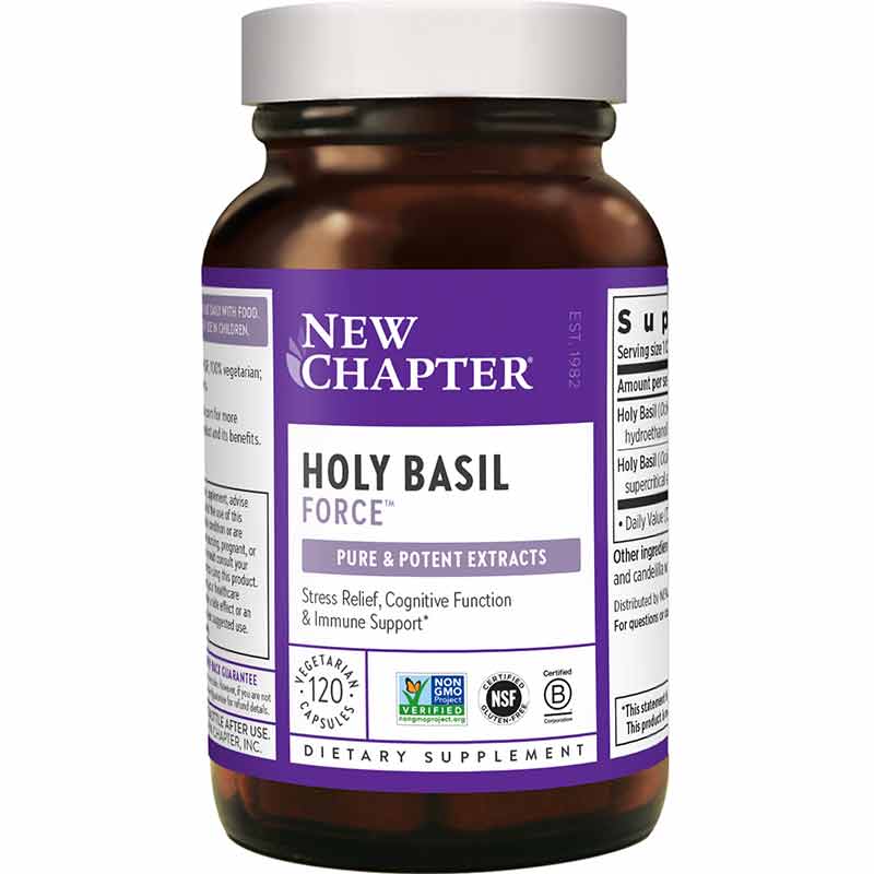 Holy Basil Force, 120 Veg Capsules, by New Chapter