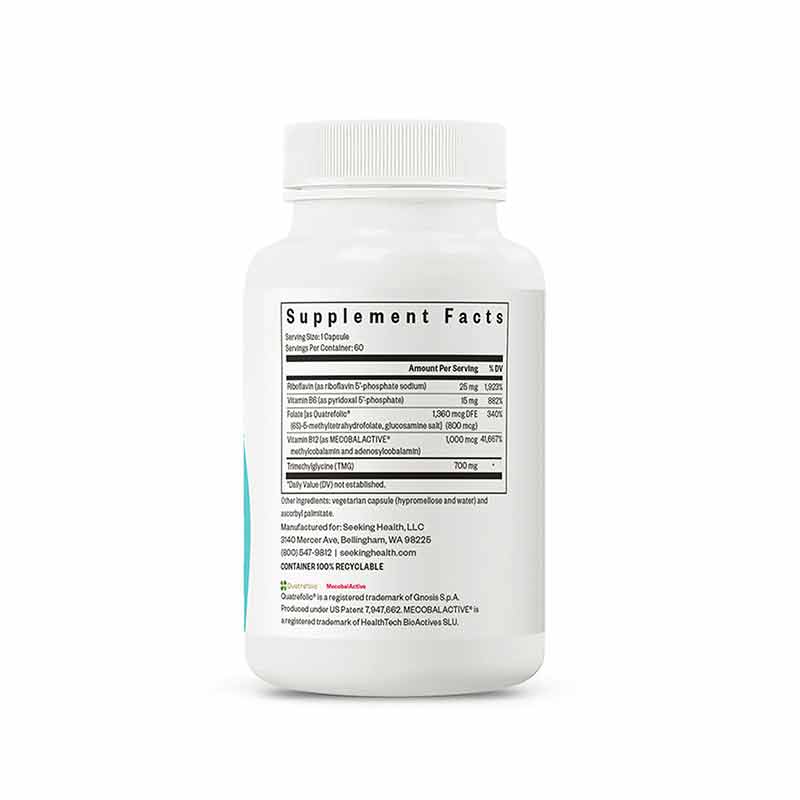 Homocysteine Nutrients, 60 Veg Capsules, by Seeking Health Natural Healthy Concepts Homocysteine Nutrients, 60 Veg Capsules, by Seeking Health Natural Healthy Concepts